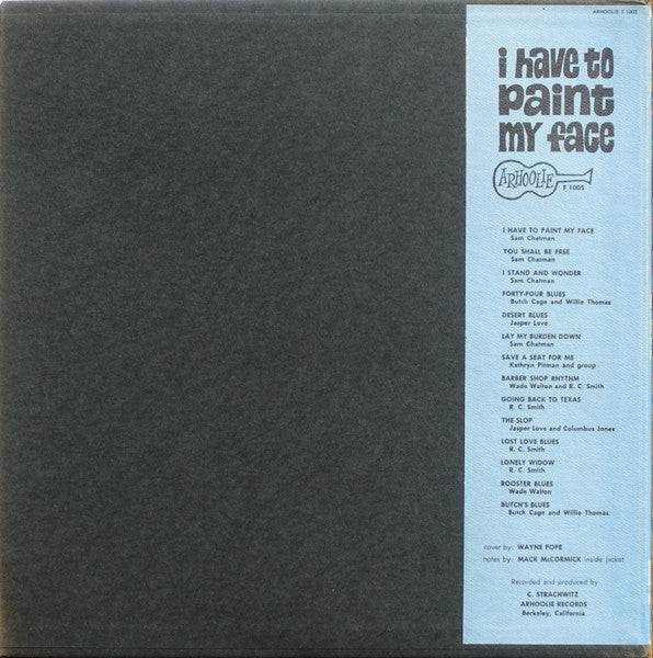 Various : I Have To Paint My Face (LP, Comp, Mono)