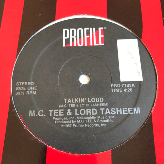 MC Tee & Lord Tasheem : Talkin' Loud (12")