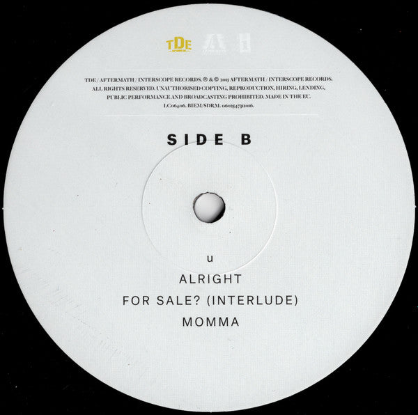 Kendrick Lamar : To Pimp A Butterfly (2xLP, Album, RP, Gat)