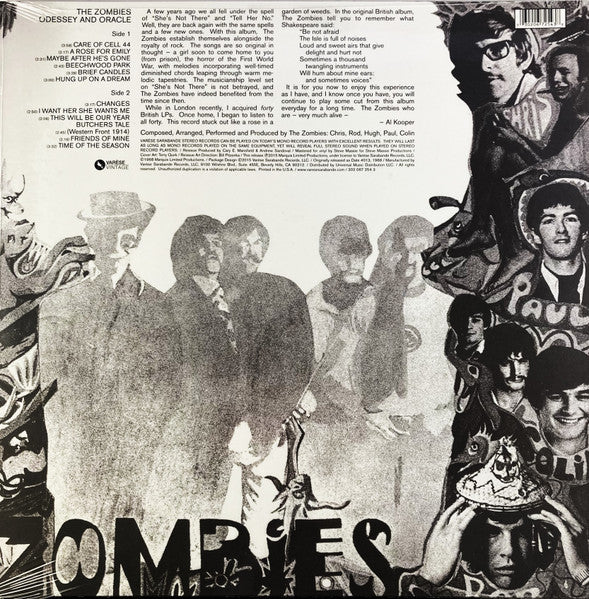 The Zombies : Odessey And Oracle (LP, Album, RE)