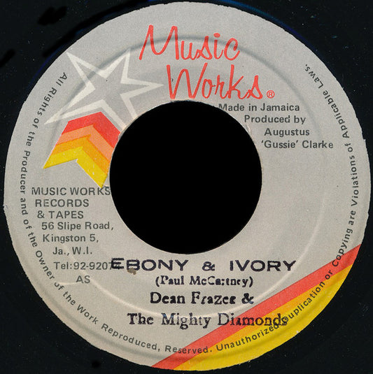 Dean Fraser & The Mighty Diamonds : Ebony & Ivory (7")