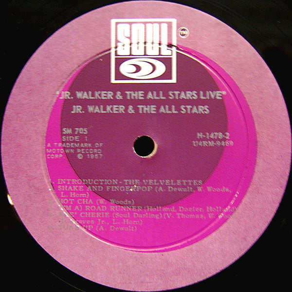 Junior Walker & The All Stars : Jr. Walker & The All Stars "Live" (LP, Mono)