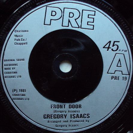 Gregory Isaacs : Front Door (7", Single)