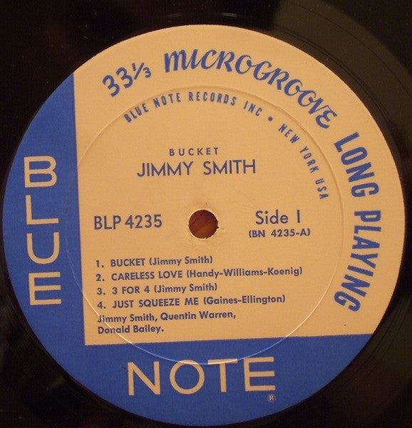 Jimmy Smith : Bucket (LP, Album, Mono)