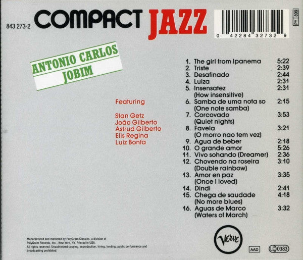 Antonio Carlos Jobim : Antonio Carlos Jobim (CD, Comp)