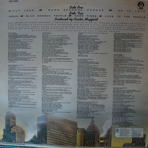 Curtis Mayfield : There's No Place Like America Today (LP, Album)