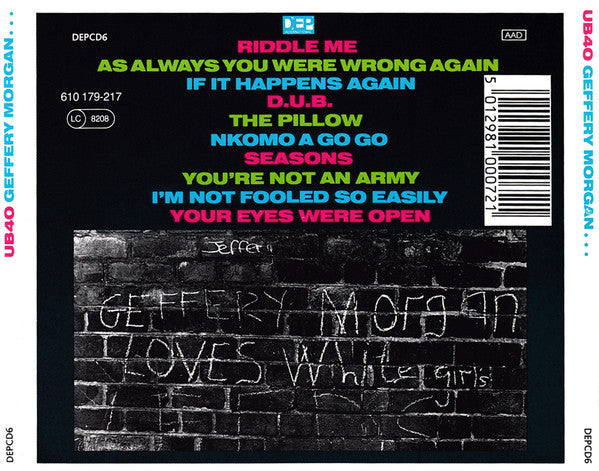 UB40 : Geffery Morgan (CD, Album)