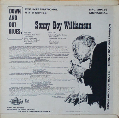 Sonny Boy Williamson (2) : Down And Out Blues (LP, Album, Mono)