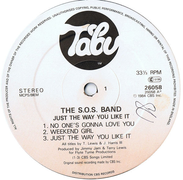 The S.O.S. Band : Just The Way You Like It (LP, Album)