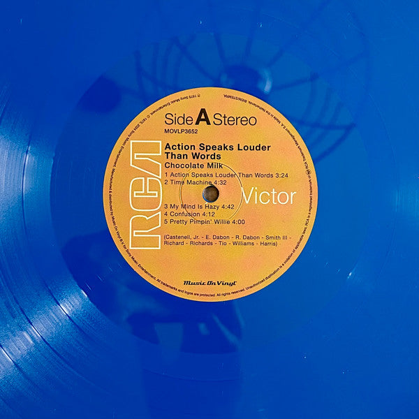 Chocolate Milk (2) : Action Speaks Louder Than Words (LP, Album, Ltd, RE, Blu)