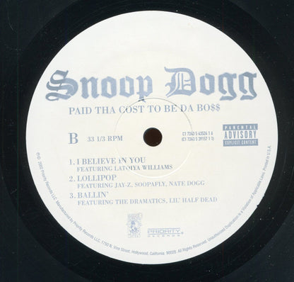 Snoop Dogg : Paid Tha Cost To Be Da Bo$$ (3xLP, Album)