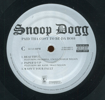 Snoop Dogg : Paid Tha Cost To Be Da Bo$$ (3xLP, Album)