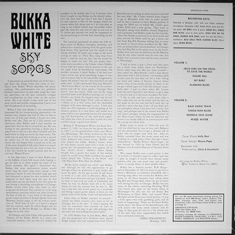Bukka White : Sky Songs Vol. 1 (LP, Album, RE)