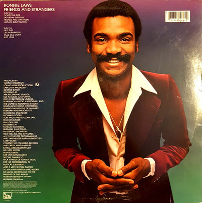 Ronnie Laws : Friends And Strangers (LP, Album, RE)