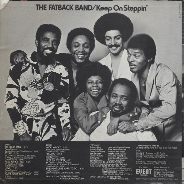 The Fatback Band : Keep On Steppin' (LP, Album, All)