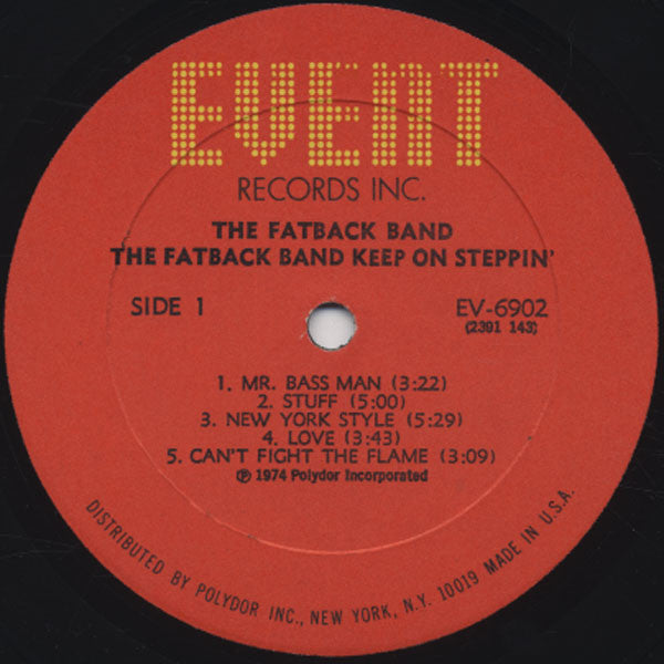 The Fatback Band : Keep On Steppin' (LP, Album, All)