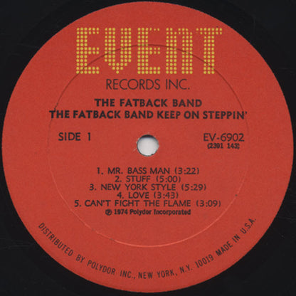 The Fatback Band : Keep On Steppin' (LP, Album, All)