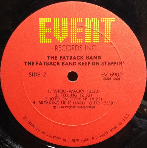 The Fatback Band : Keep On Steppin' (LP, Album, All)