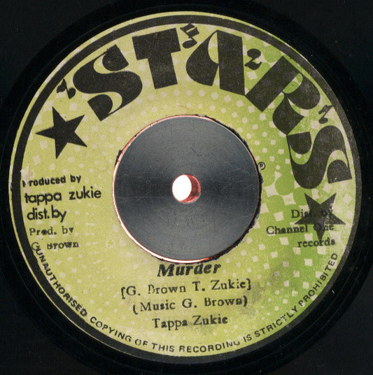 Tapper Zukie : Murder (7")