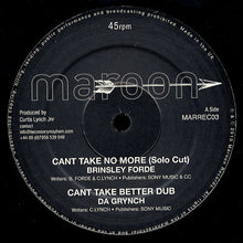 Brinsley Forde / Blackout Ja : Can't Take No More (12")