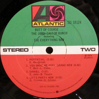 The Jimmy Castor Bunch Featuring The Everything Man : Butt Of Course... (LP, Album, PR)