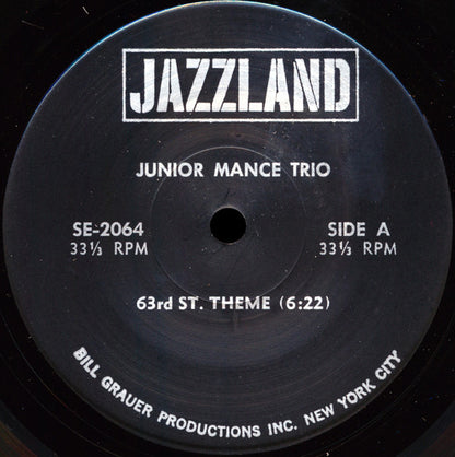 Junior Mance Trio : At The Village Vanguard (7", Jukebox)