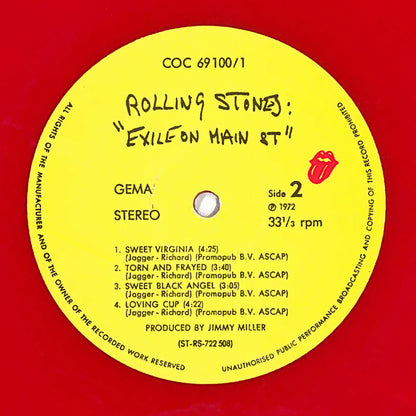 The Rolling Stones : Exile On Main St. (2xLP, Album, RE, Red)
