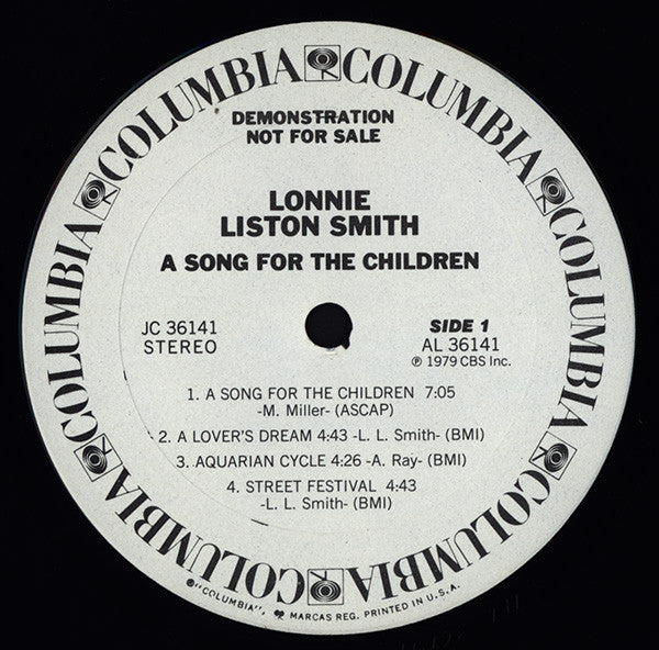 Lonnie Liston Smith : A Song For The Children (LP, Album, Promo)