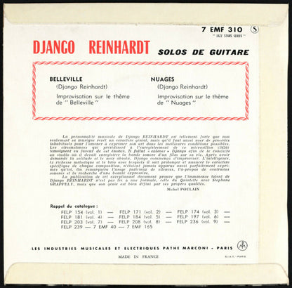Django Reinhardt : Guitare Solo Inedits (7")