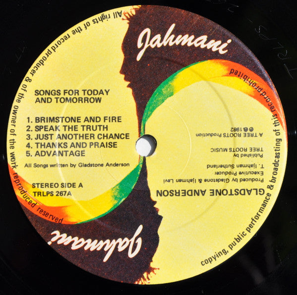 Gladstone Anderson : Songs For Today And Tomorrow (LP, Album)