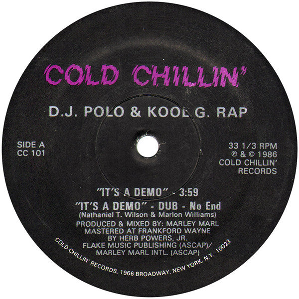 D.J. Polo & Kool G. Rap* : It's A Demo / I'm Fly (12")