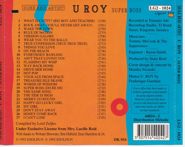 U-Roy : Super Boss (CD, Comp)