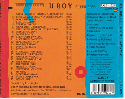U-Roy : Super Boss (CD, Comp)