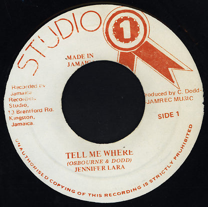 Jennifer Lara : Tell Me Where (7")