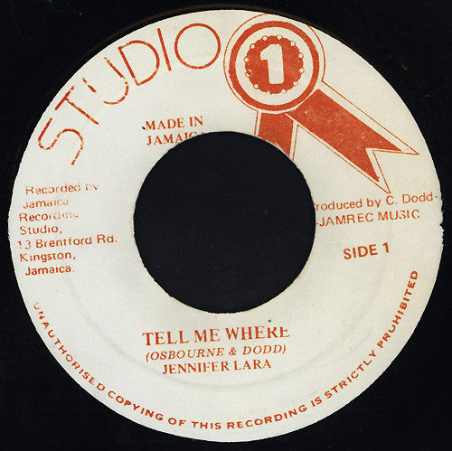 Jennifer Lara : Tell Me Where (7")
