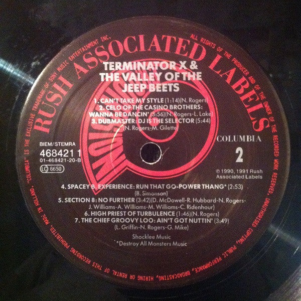 Terminator X : Terminator X & The Valley Of The Jeep Beets (LP, Album)
