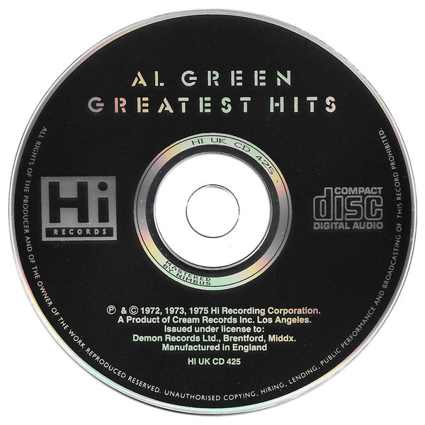 Al Green : Greatest Hits (CD, Comp, RE)