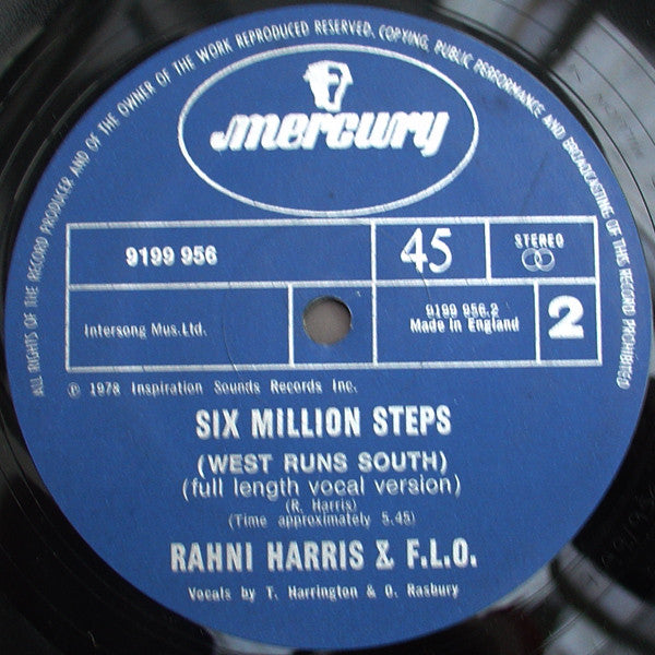 Rahni Harris & Family Love (4) : Six Million Steps (West Runs South) (12")