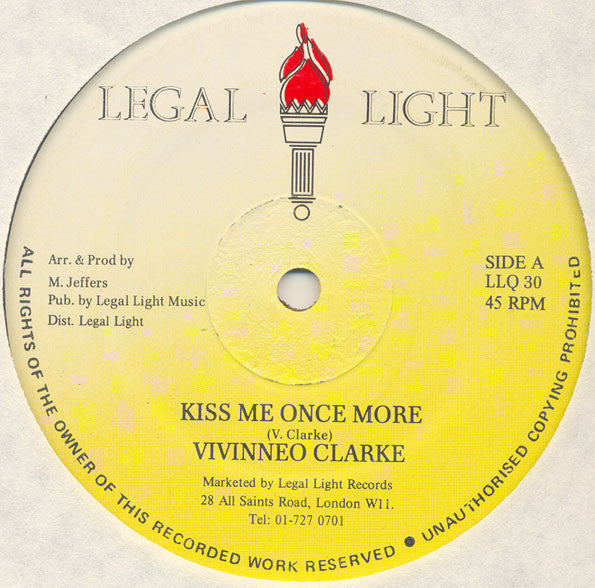 Vivienne Clarke : Kiss Me Once More (12", Single)