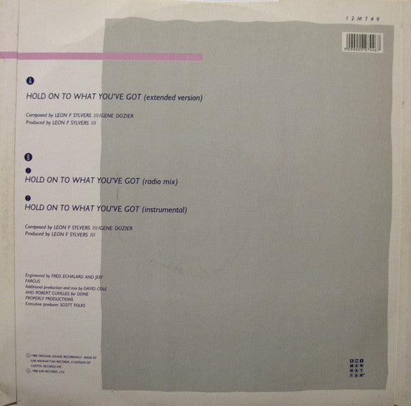 Evelyn King : Hold On To What You've Got (12", Single)