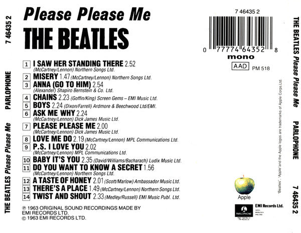 The Beatles : Please Please Me (CD, Album, Mono, RE)