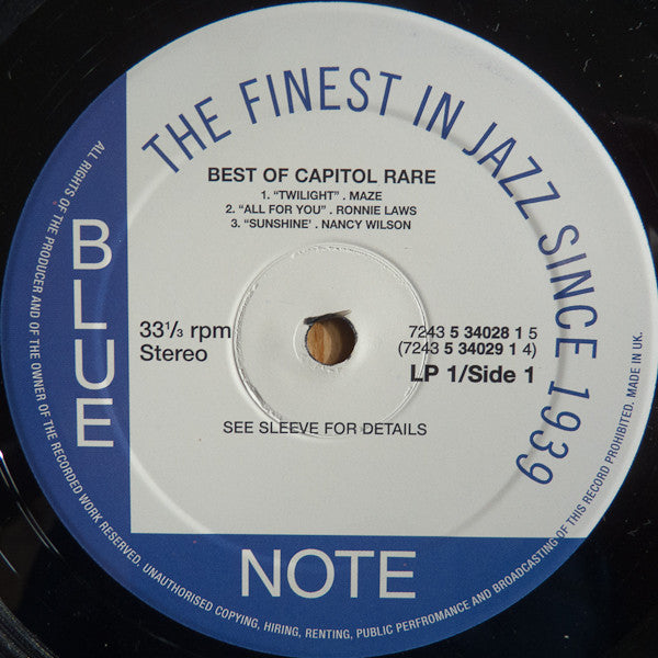 Various : The Best Of Capitol Rare (2xLP, Comp)