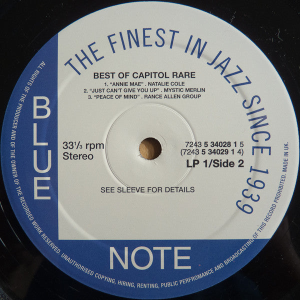 Various : The Best Of Capitol Rare (2xLP, Comp)