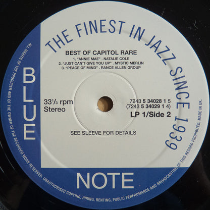 Various : The Best Of Capitol Rare (2xLP, Comp)