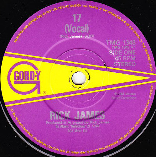 Rick James : 17 (7", Single)