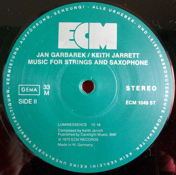 Keith Jarrett / Jan Garbarek : Luminessence (LP, Album)