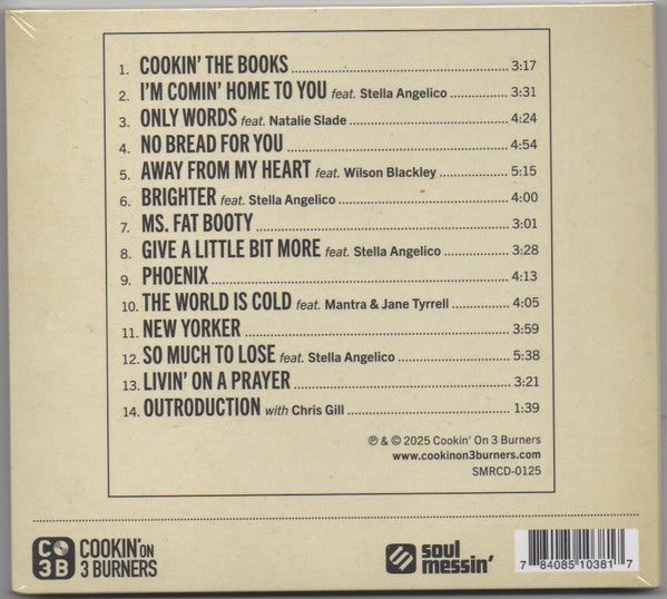 Cookin' On 3 Burners : Cookin' The Books (CD, Album)