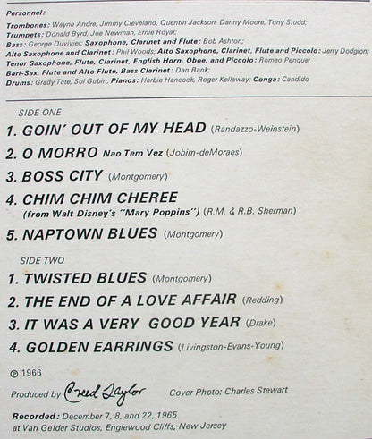Wes Montgomery : Goin' Out Of My Head (LP, Album, Mono)