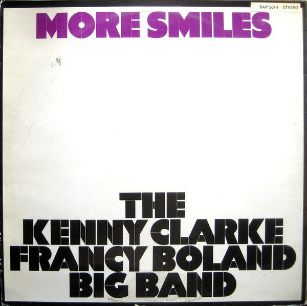 The Kenny Clarke Francy Boland Big Band* : More Smiles (LP, Album, Gat)