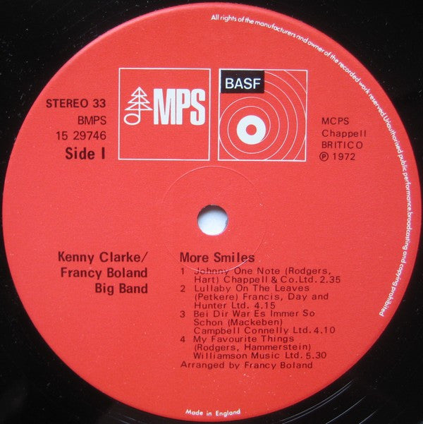 The Kenny Clarke Francy Boland Big Band* : More Smiles (LP, Album, Gat)